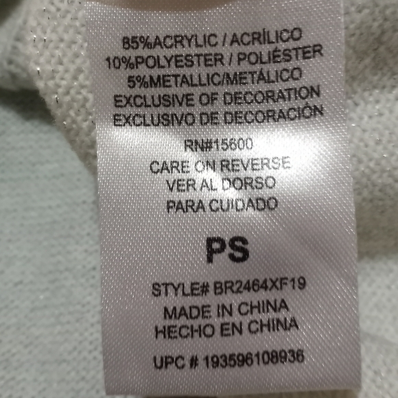 BRIGGS SWEATER  WOMEN  SIZE SP - Picture 6 of 6